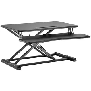 Logilink Verstellbarer Schreibtischaufsatz mit Tastaturablage 80 x 60 x 12 cm