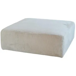 Kawola Sitzelement Modulsofa Wiolo Soft Hellgrau Cord , Textil , Echtholz , Füllung: Schaumstoff , Quadratisch , rund , 111x43x111 cm , Wohnzimmer, Sofas & Couches, Sofas, Modulsofas