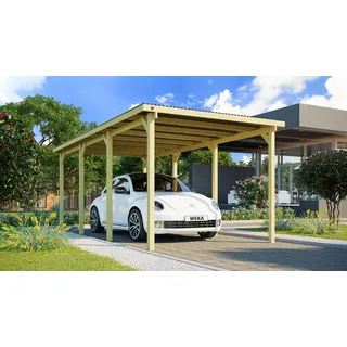 Weka Einzelcarport 606 Gr.2 3,00 x 6,00 m braun
