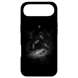 Hülle für iPhone Air Stille Nacht Familie Krippe Weihnachtskrippe Weihnachten Szene