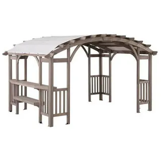 Pavillon , Holz , Zeder , 427x250x305 cm , wetterfest , Sonnenschutz, Pavillons