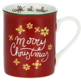 THUN - Roter Porzellanbecher Weihnachtsüberraschungen