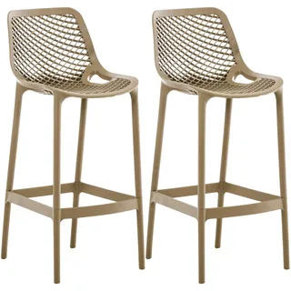 CLP 2er Set Outdoor Barhocker Air schlamm