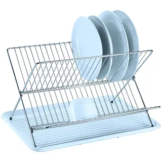 MSV Abtropfgestell Linz Geschirrabtropfgestell, Abtropfgitter, Geschirr Abtropfkorb, Abtropfständer, Abtropfschale, Geschirrabtropfständer, Geschirrabtropfkorb, Farbe: Weiß