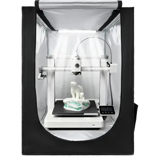 Vevor 3D-Druckergehäuse Druckerzelt (55 x 65 x 75 cm), staubdichte Schutzhülle mit konstanter Temperatur & LED-Beleuchtung, kompatibel mit gängigen Modellen von Creality/ELEGOO/Anycubic