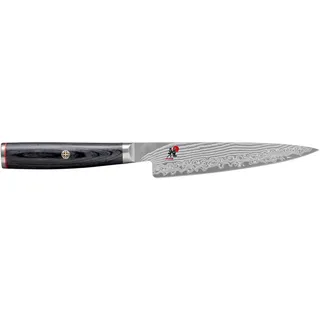 MIYABI 5000FCD Shotoh Damastmesser 11 cm Schwarz/Silber