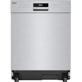 Midea MDWEU1435XSS-W Geschirrspüler (teilintegrierbar, 600 mm, Inox)