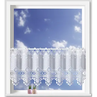 WECKBRODT Scheibengardine nach Maß »Adriana« Stangendurchzug 1 Stk. tlg. Bistro, Gardine, Store, nach Maß,