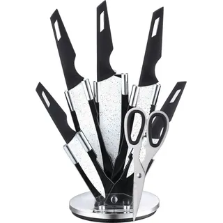 7-teiliges Profi Messer-Set drehbar Messerset sehr hochwertiges Schälmesser Küchenmesser Set Kochmesser Motiv 2