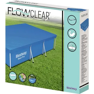 Bestway Flowclear Poolabdeckung 304x205x66 cm - Blau