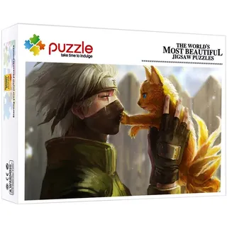 Anime Naruto 1000 Teile Hatake Kakashi Puzzle Brettspiele Dekompression Jigsaw
