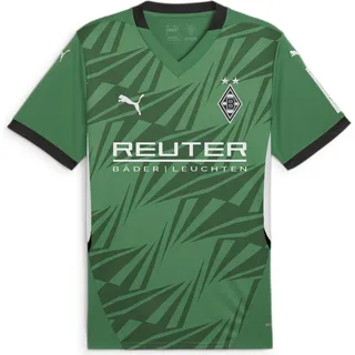 Puma Borussia Mönchengladbach Auswärtstrikot 2024/25 mit Sponsor Herren 07 archive green/white 3XL