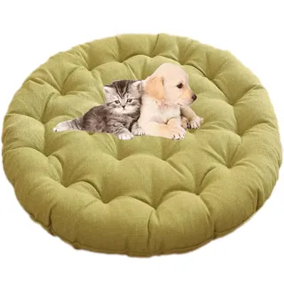 HKJGNH Stuhlkissen Rund Bodenkissen, Sitzkissen Größe rund Durchmesser: 65cm/70cm, für Indoor und Outdoor,Dicke Polsterung Stuhlauflage(K6,Diameter 70x9cm)