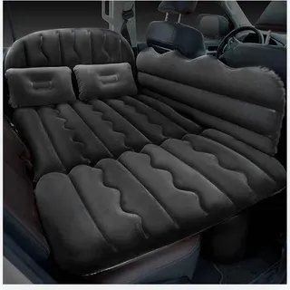 Auto Luftmatratze - Luftmatratzen - Camping - Outdoor - Pneumatik - Aufblasbares Bett Für Die Rücksitzbank Des Autos - Schwarz