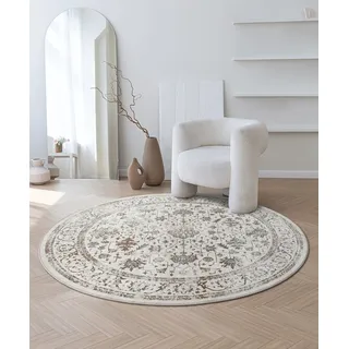 The CarPET Mila Kurzflorteppich Ø 200 cm Beige