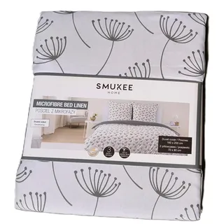 Smukee Mikrofaser Satin Bettwäsche Set 160x200 cm Pusteblumen