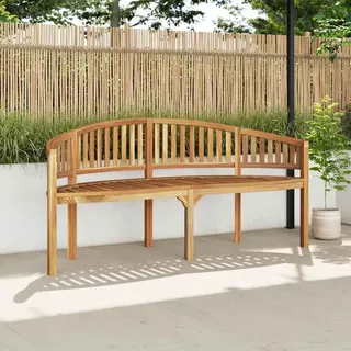 vidaXL Bananenbank 180 cm Massivholz Teak - Braun