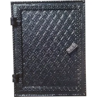 Kamin Tür Gusseisen Schornsteintür Ofentür Kamintür 21x27cm Hermetische Patrone