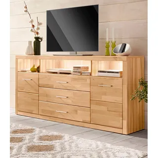 OTTO home Sideboard 180 x 80 x 35 cm Beige / Braun