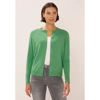 Cecil CECIL, Damen, Gr. XXL (46), grün (fennel grün), Web, 60% Baumwolle, 40% Viskose, unifarben, normal normal, Rundhals, Strickbund, Strickjacken, mit Knopfleiste