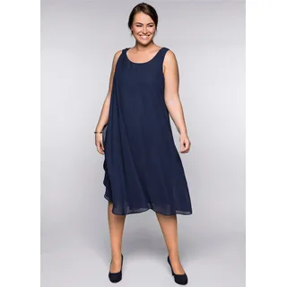 sheego Etuikleid Blau 48