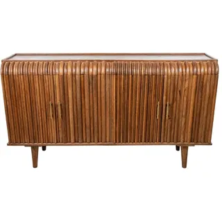 Romimex Sideboard aus natürlichem Mangoholz, 41 x 83 x 152 cm