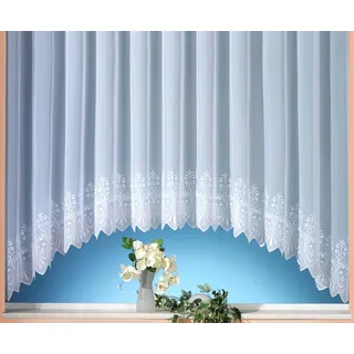 WECKBRODT »Heidelberg« Kräuselband 1, Stk. tlg. echte Stickerei, Voile, transparent, C-Bogen, 1 Bordüre, Kante, Store,