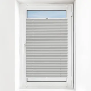 Estika Plissee Ohne Bohren Breite 30-129 cm Höhe 150-230 cm Verdunkelungsrollo – 100% Verdunkelung, Sonnenschutz, Sichtschutz – hochwertig & langlebig