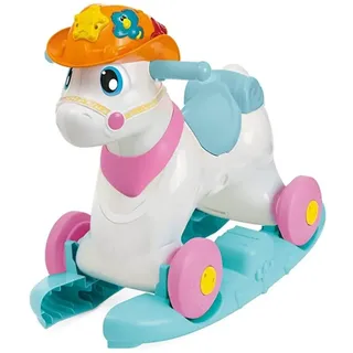 Chicco 00011314000040 Pferd Baby Rodeo 3 in 1 Schaukelpferd Interaktiv mit Sounds Zweisprachig, bunt, L