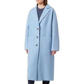 bugatti Damen 461900-44088 Mantel, Hellblau-60, 40 EU