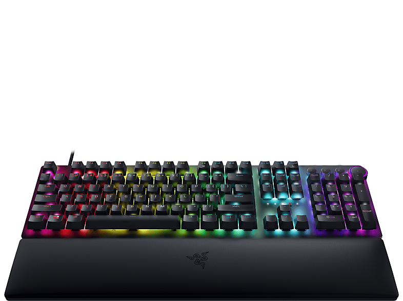 Bild von Huntsman V2 schwarz, LEDs RGB, Razer Clicky Optical PURPLE, USB, DE (RZ03-03931000-R3G1)