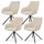 Drehstuhl Clyde Samt Beige 4 Stk.