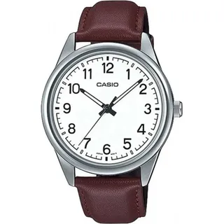Casio Herrenuhr MTP-V005L-7B4UDF (Ø 40 mm) - Weiß, Braun, Silber