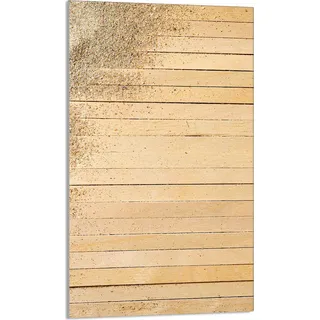 Herdabdeckplatte 30x52 Glaskeramikkochfeld Abdeckung Spritzschutz Glasplatte Deko Schneidebrett, Sand Holz
