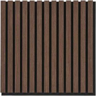 Akustikpaneel , Braun , Holzwerkstoff , 52x52 cm , Tapeten & Wandverkleidungen, Akustikpaneele