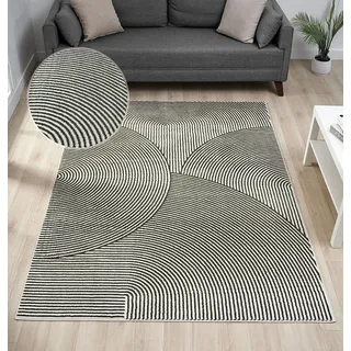 OTTO home »Bentori, Hoch-Tief-Struktur, Scandi« rechteckig 11 mm Höhe Modernes Design mit Boho-Charme, Wohnzimmer, Schlafzimmer,