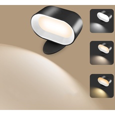 Amouhom Wandleuchten Innen mit Fernbedienung, LED Touch Control Nachtlicht zur Wandmontage 5 Helligkeitsstufen &7 Farben mit 2500 mAh Akku 360° drehbare Nachttischlampe
