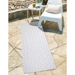 Carpet City »In-& Outdoorteppich Santorini 446, 3D-Effekt, Geo-Muster« rechteckig 5 mm Höhe Wetterfest & UV-beständig für Terrasse, Balkon, Küche, Flur,