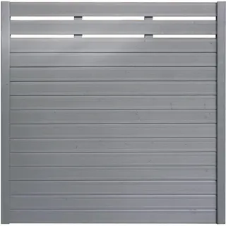 BM Massivholz Sichtschutzelement 180 x 180 cm grau Massivholz