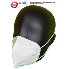 FFP2 Schutzmaske QBS Hochwertig 50er Pack (5-lagig) + GRATIS 50 Stück Masken Farbe: blau / Mund Nasen Maske (3-lagig)