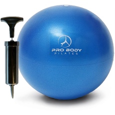 ProBody Pilates Mini Gymnastikball mit Pumpe - 9-Zoll-Bieger-Kugel Blau