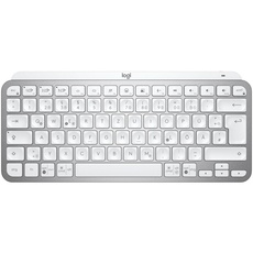 Bild MX Keys Mini for Business Pale Gray, weiß/grau, LEDs weiß, Logi Bolt, USB/Bluetooth, DE (920-010598)