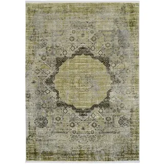 Dieter Knoll Vintage-Teppich , Grün , Textil , Abstraktes , rechteckig , 160x230 cm , Oeko-Tex® Standard 100 , für Fußbodenheizung geeignet, pflegeleicht , Teppiche und Böden, Teppiche, Webteppiche