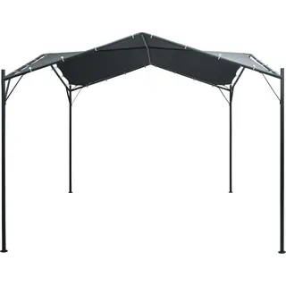 vidaXL Pavilion Partyzelt Überdachung 3x3 m Stahl Anthrazit - Grau