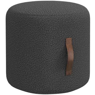 Homcom Sitzhocker, Polsterhocker, Dunkelgrau , Kunststoff , 52x40.5x52 cm , Wohnzimmer, Sessel, Hocker & Hockerbänke, Sitzhocker