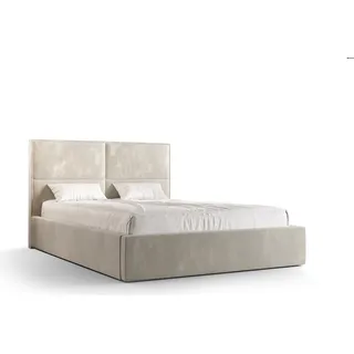 Roe Furniture | Boxspringbett - APOLLO - 120x200 cm - Beige - mit Bettgestell und Bettkasten - Tagesbett - Polsterbetten - Bett Schlafzimmer - Beige