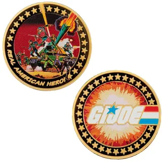 Fanattik Limitierte Auflage G.i.joe Gold Echte Amerikanische Helden-sammlermünze Zum 60jubiläum 24k - Multicolor