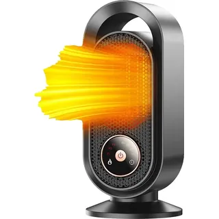Elektrischer Heizkörper, PTC-Keramikheizung, Touchscreen-Steuerung, schwarz, EU, schwarz, EU - Schwarz