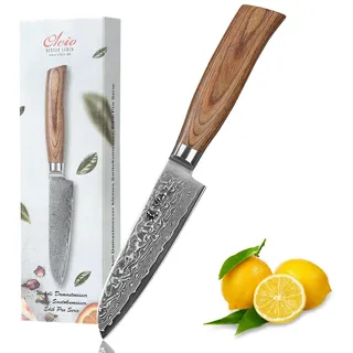 Wakoli EDIB Pro Santoku Messer klein I 11cm Klinge I Pakkaholzgriff