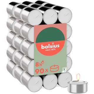 Bolsius Teelichter 90 St. weiß